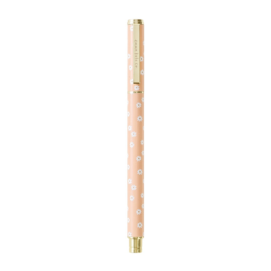 Metal Rollerball Pen | Apricot Daisies