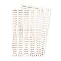 Word Stickers | Essentials Set | 2 Sheets