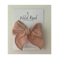 Poppy Bow Clip - Dusty Pink