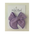 Poppy Bow Clip - Lavender
