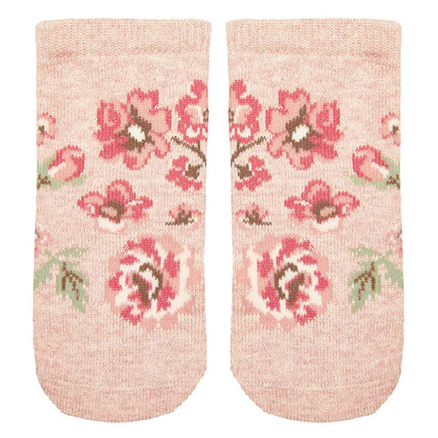 Toshi Organic Baby Jacquard Socks - Wild Rose