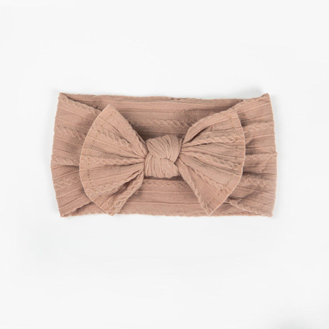 Wild Kind Ayla Wide Bow Headband - Butterscotch