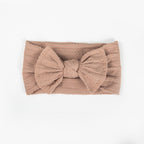 Ayla Wide Bow Headband - Butterscotch