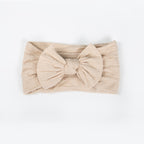 Ayla Wide Bow Headband - Champagne