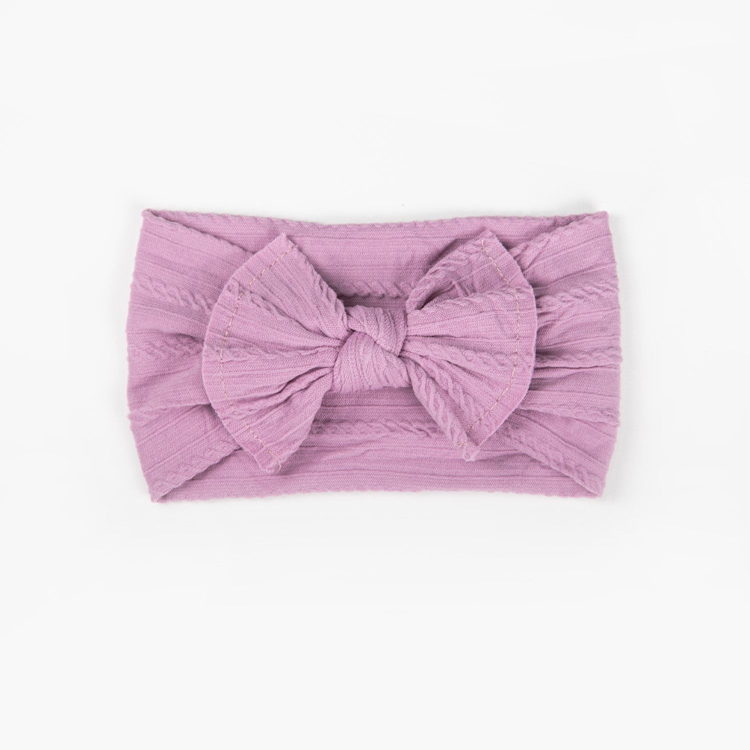 Ayla Wide Bow Headband - Lavender