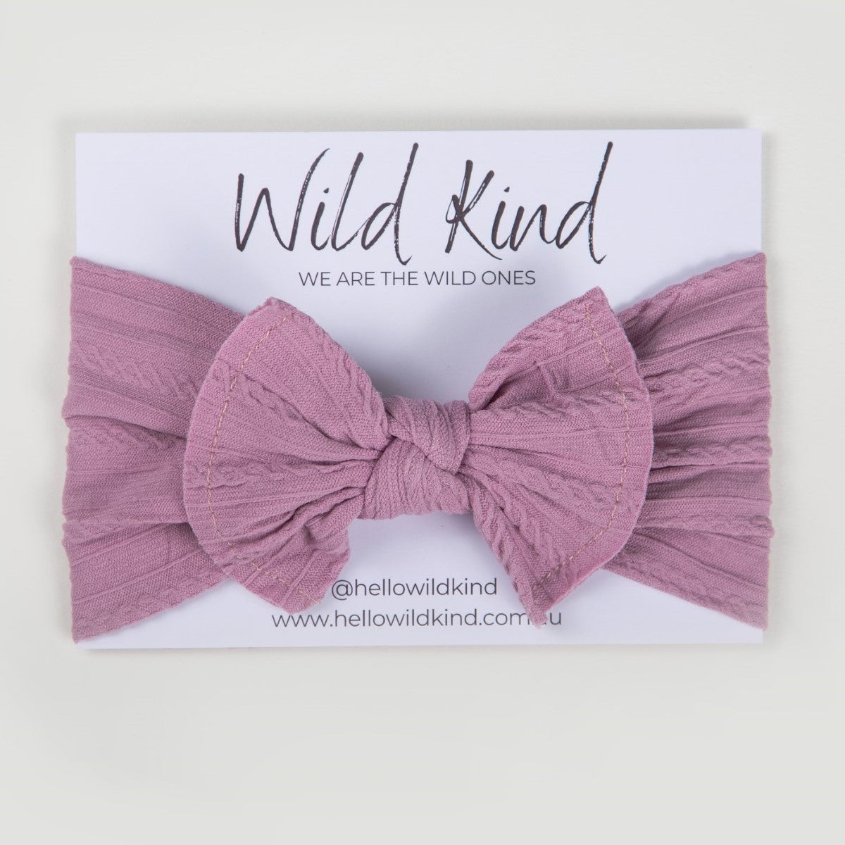 Ayla Wide Bow Headband - Lavender