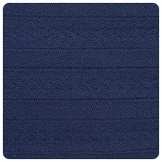 Ayla Wide Bow Headband - Navy