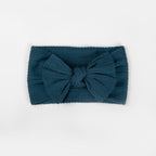 Ayla Wide Bow Headband - Ocean