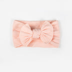 Ayla Wide Bow Headband - Pink Lemonade