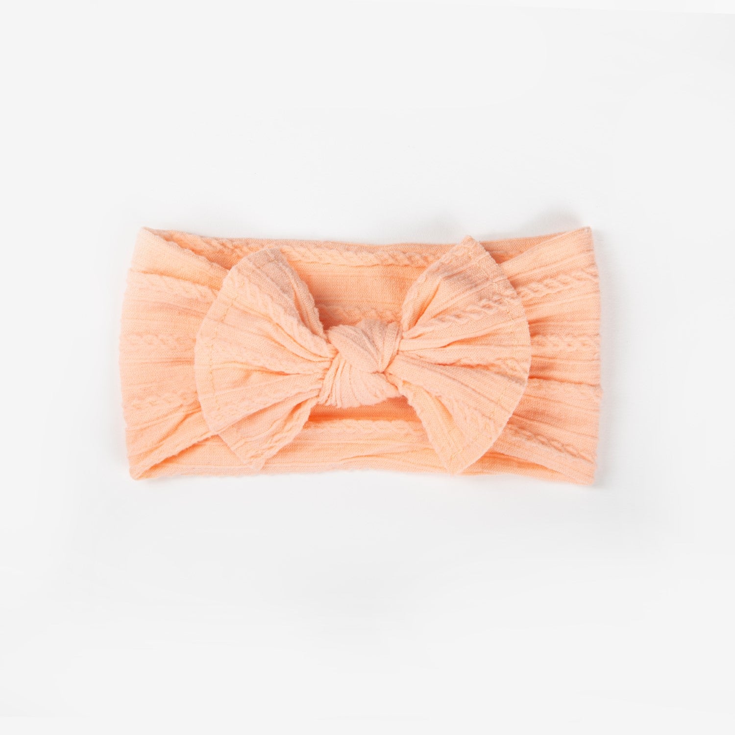 Wild Kind Ayla Wide Bow Headband - Peachy Pink