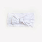 Ayla Wide Bow Headband - Snow
