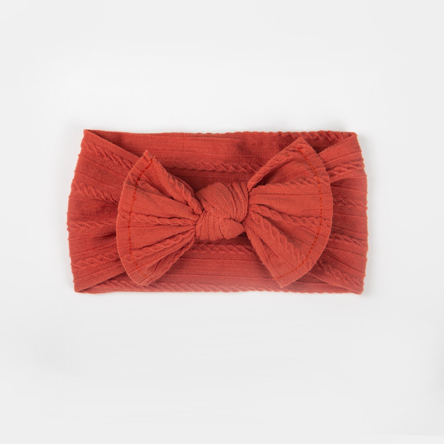 Wild Kind Ayla Wide Bow Headband - Terracotta