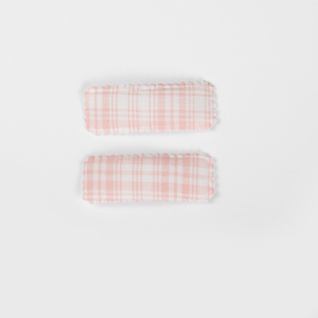Agnes Hair Clips - Pink/White
