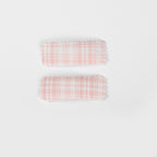 Agnes Hair Clips - Pink/White