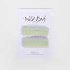 Agnes Hair Clips - Sage