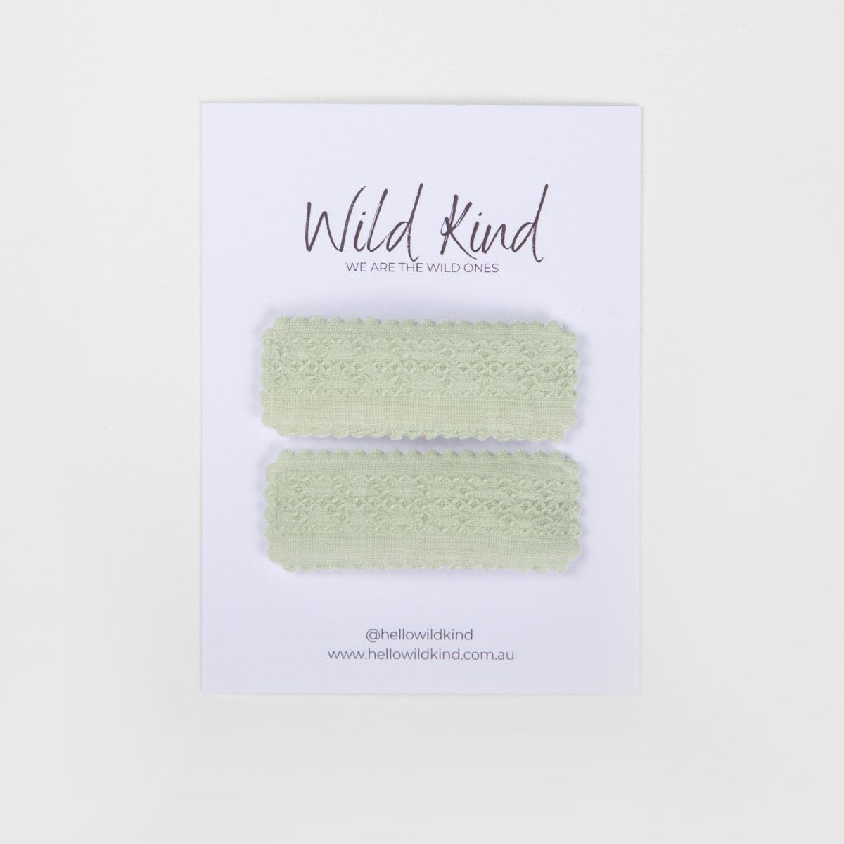 Agnes Hair Clips - Sage