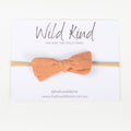 Dorothy Linen Bow Headband - Autumn