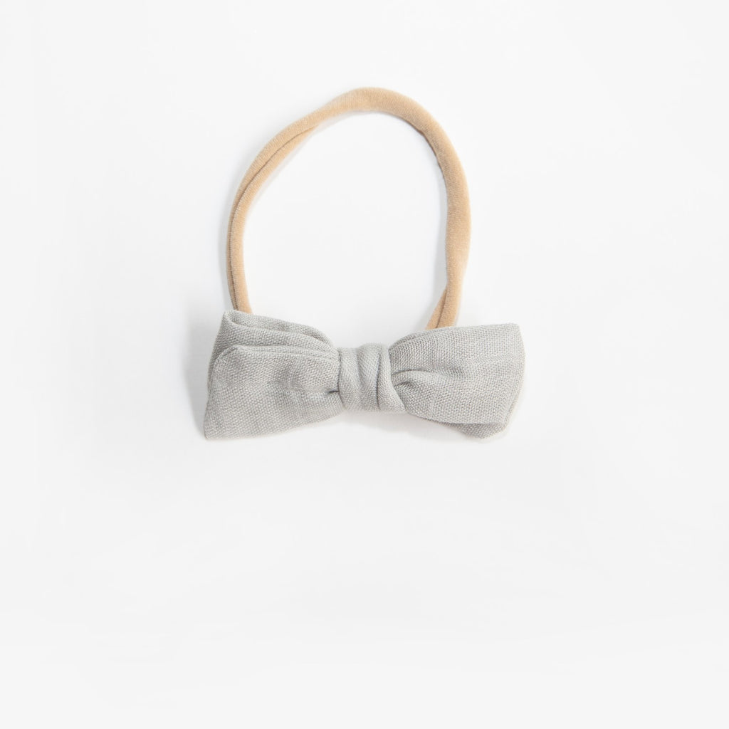 Wild Kind Dorothy Linen Bow Headband - Cloud