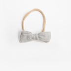 Dorothy Linen Bow Headband - Cloud