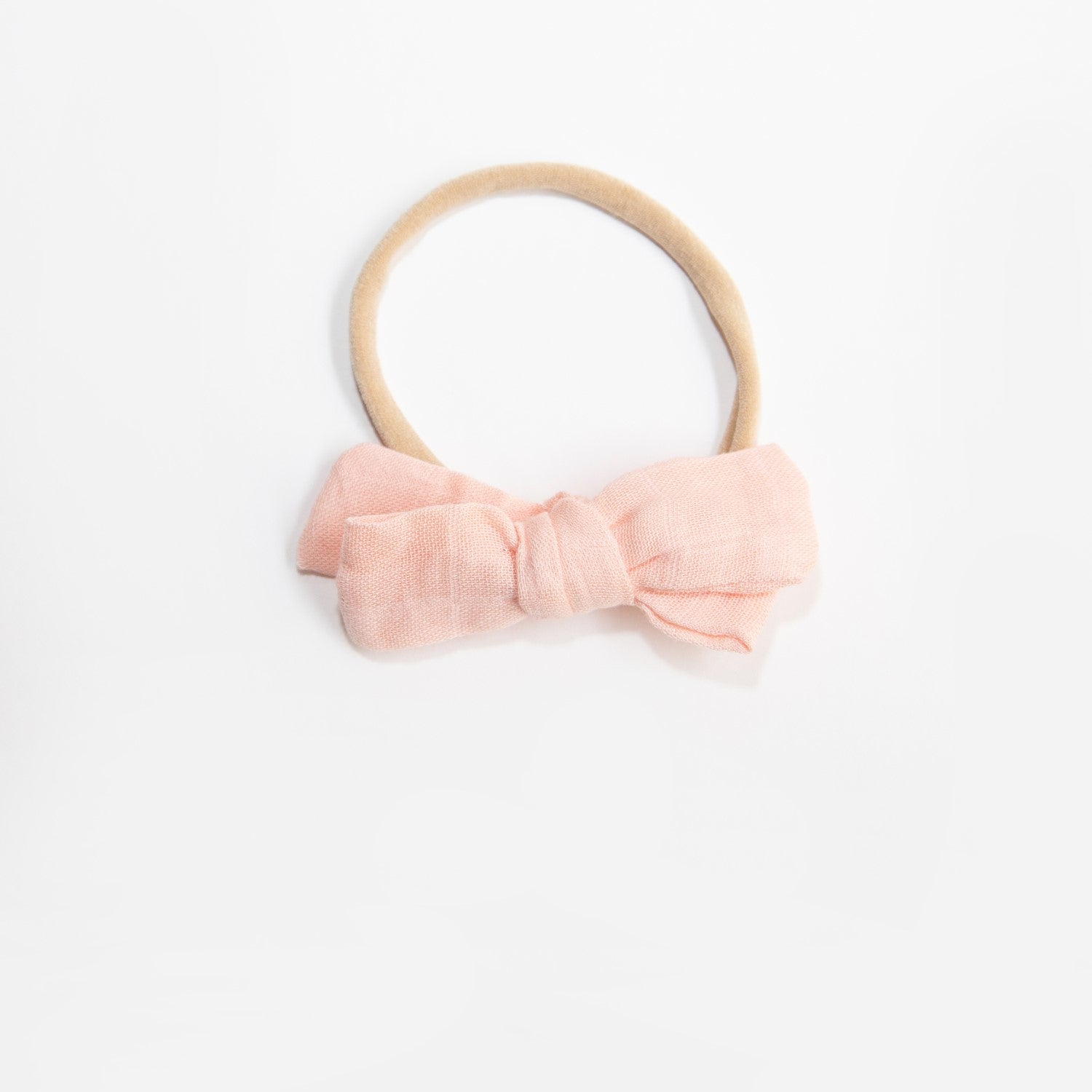 Wild Kind Dorothy Linen Bow Headband - Pink Lemonade