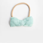Dorothy Linen Bow Headband - Seaglass