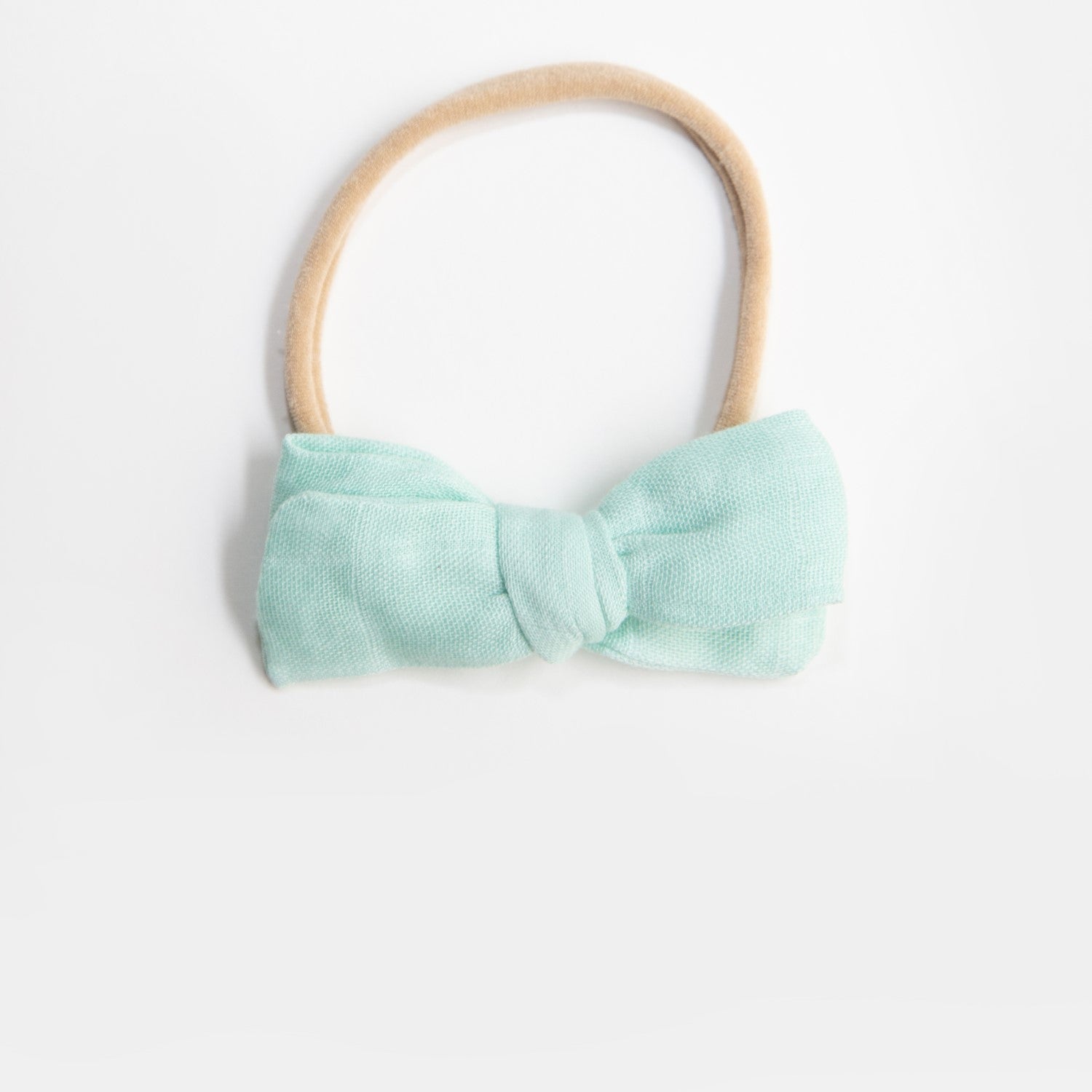 Wild Kind Dorothy Linen Bow Headband - Seaglass