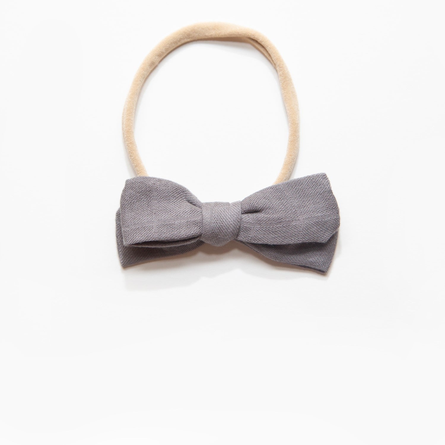 Wild Kind Dorothy Linen Bow Headband - Slate