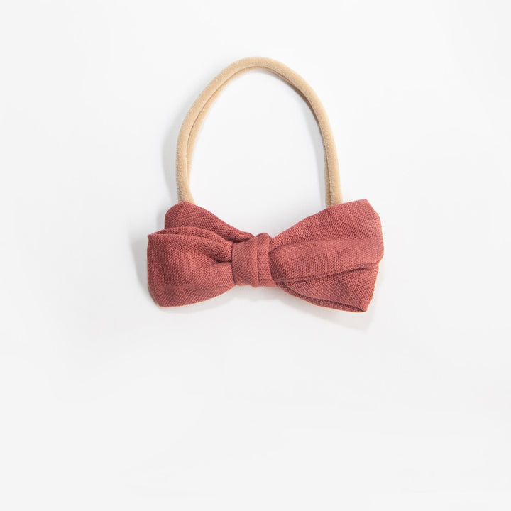 Wild Kind Dorothy Linen Bow Headband - Watermelon