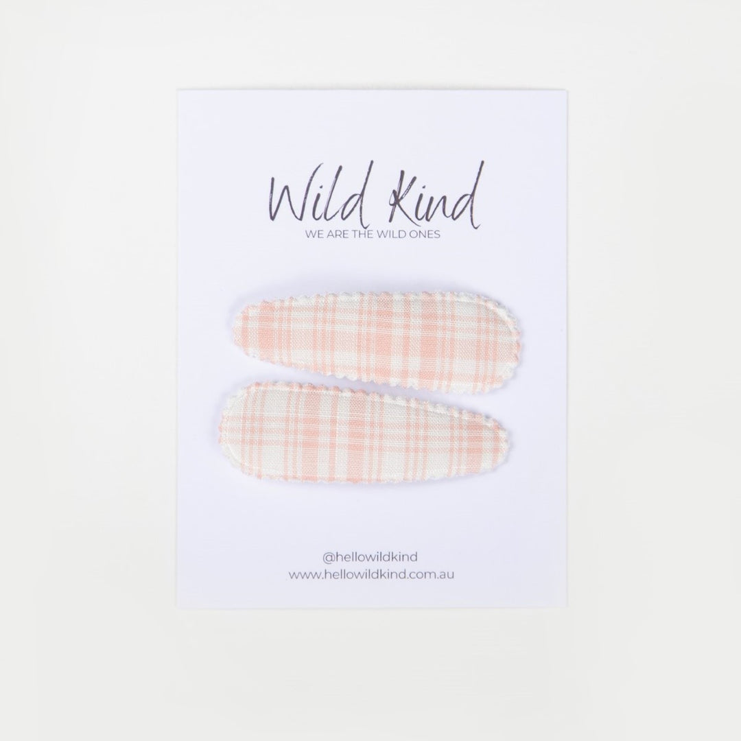 Wild Kind Elise Hair Clips - Pink/White