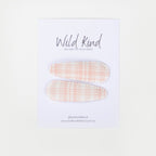 Elise Hair Clips - Pink/White