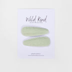 Elise Hair Clips - Sage