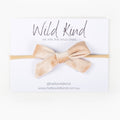 Hazel Velour Bow Headband - Fawn