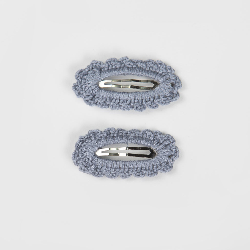 Wild Kind Harriet Hair Clips - Dusty Blue