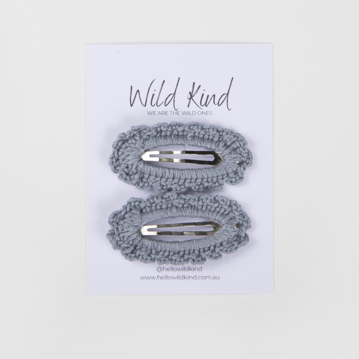 Wild Kind Harriet Hair Clips - Dusty Blue