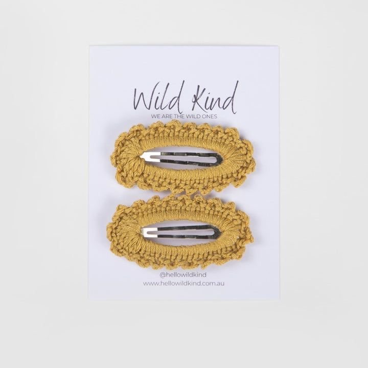 Wild Kind Harriet Hair Clips - Mustard