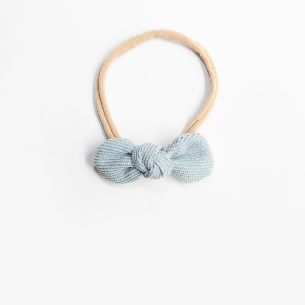 Wild Kind Ida Small Cord Bow - Sky Blue