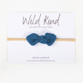 Ida Small Cord Bow - Sapphire