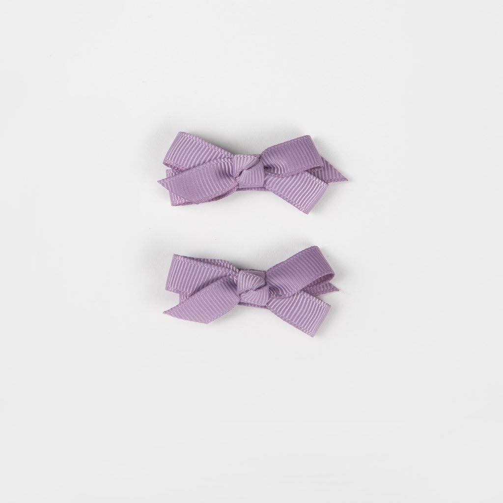 Wild Kind Olivia Small Bow Clips - Lavender