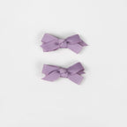 Olivia Small Bow Clips - Lavender