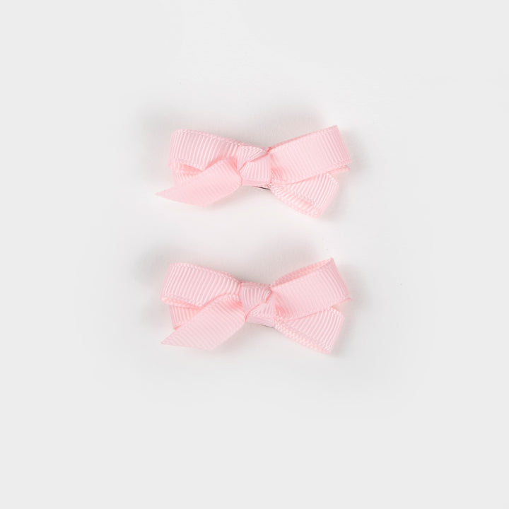 Wild Kind Olivia Small Bow Clips - Lolly Pink
