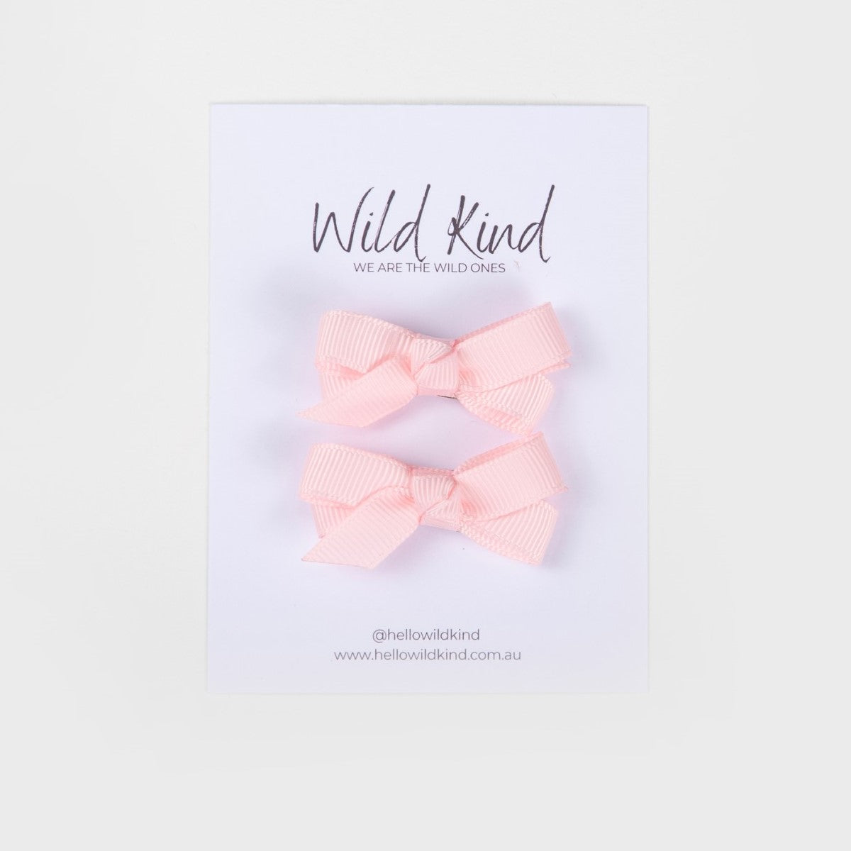 Olivia Small Bow Clips - Lolly Pink