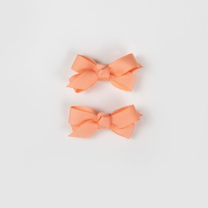 Wild Kind Olivia Small Bow Clips - Peach