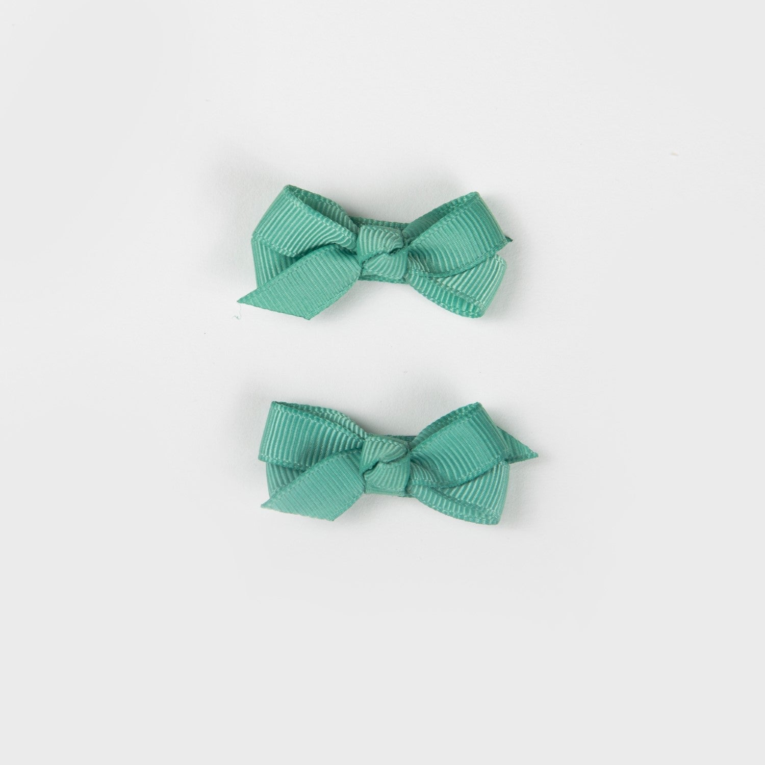 Olivia Small Bow Clips - Spearmint