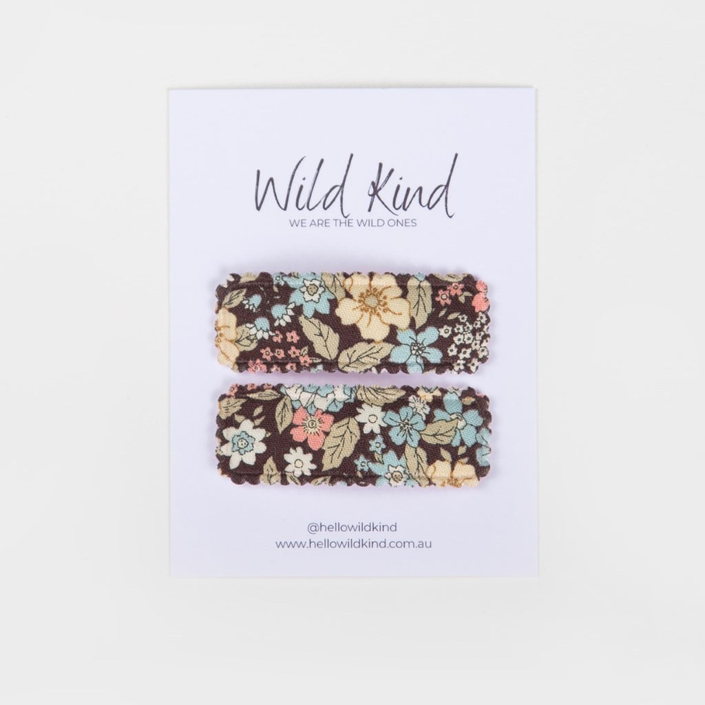 Penny Hair Clips - Mocha