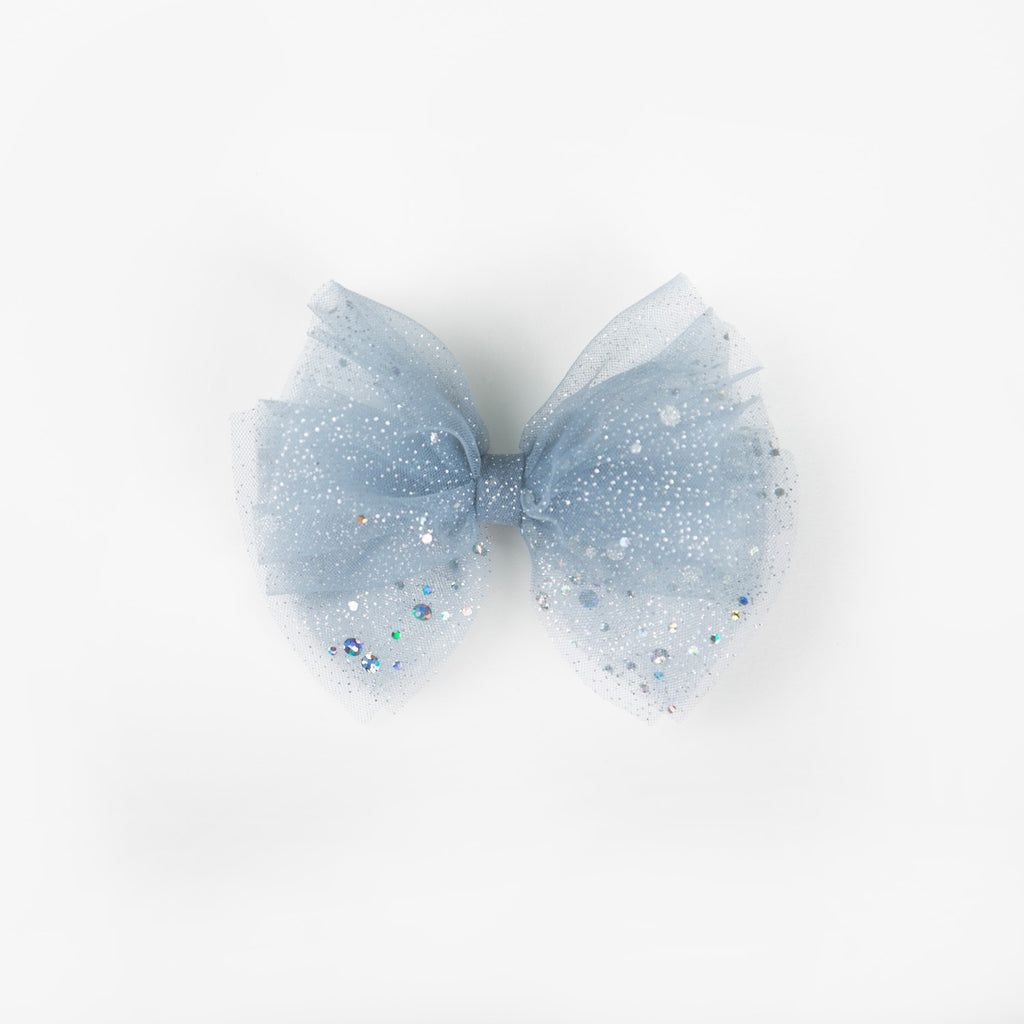 Sparkle Bow - Dusty Blue