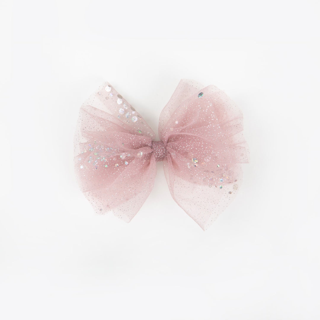 Wild Kind Sparkle Bow - Dusty Pink