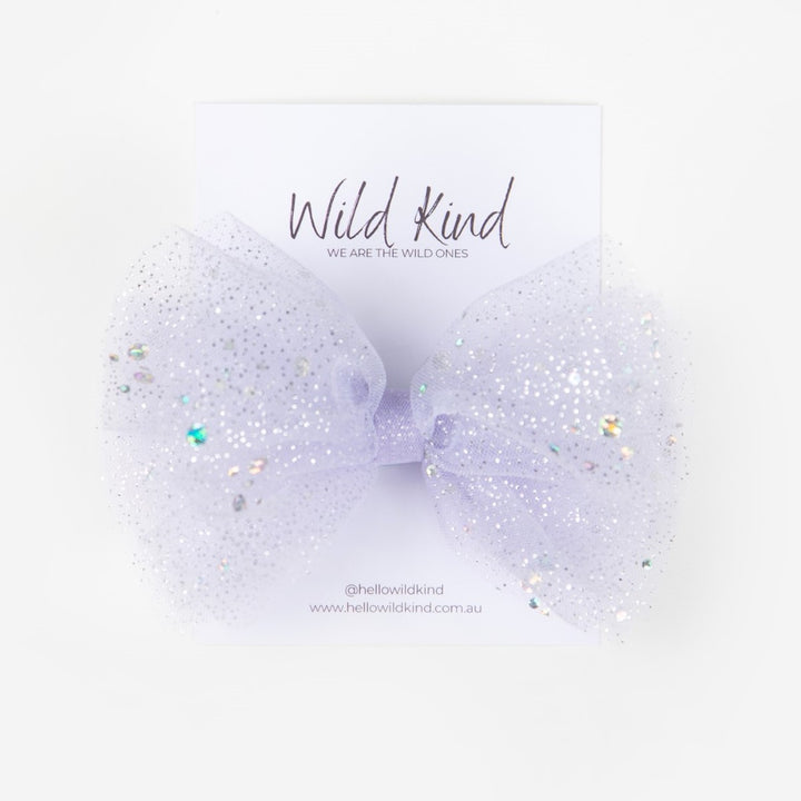 Wild Kind Sparkle Bow - Lilac