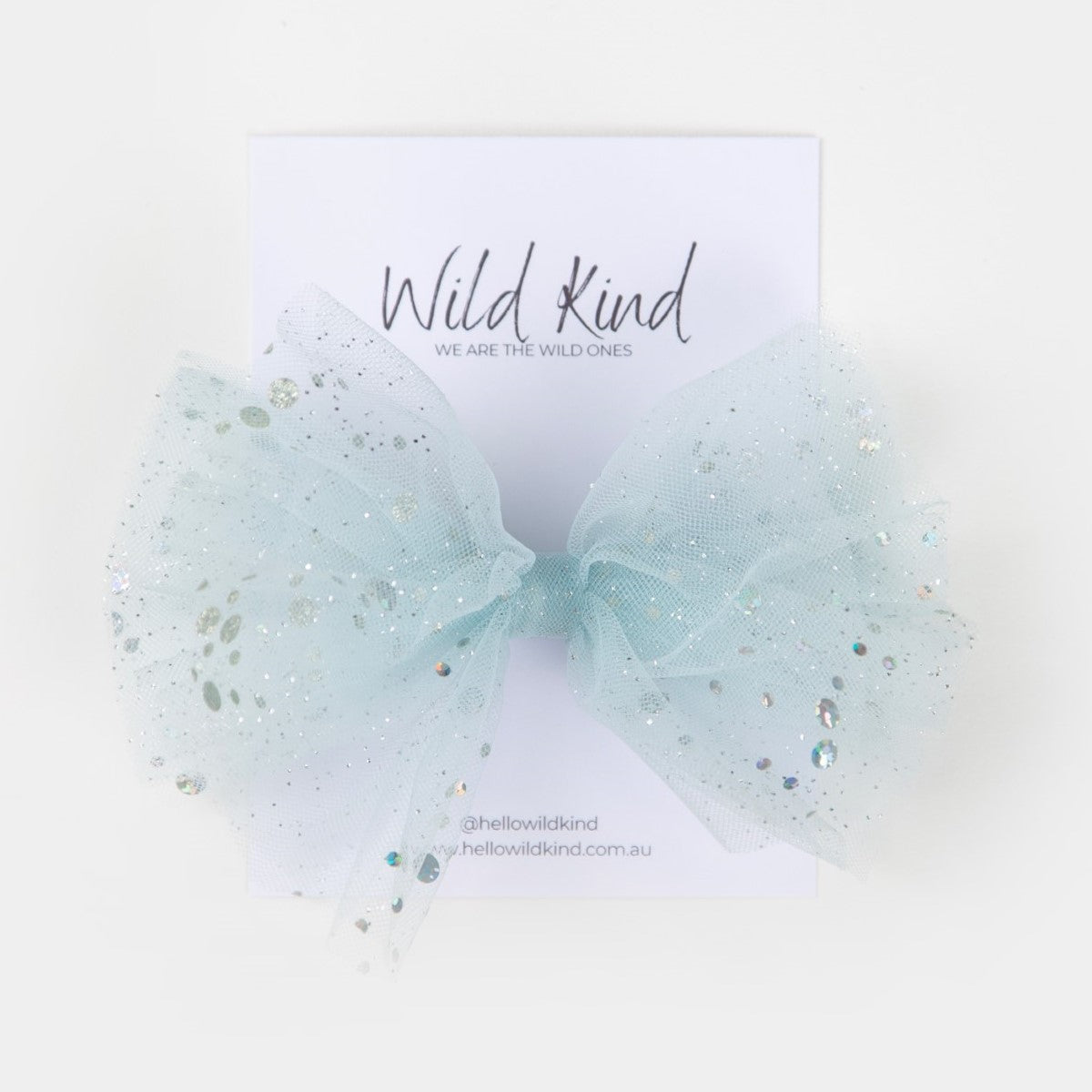 Sparkle Bow - Sky Blue