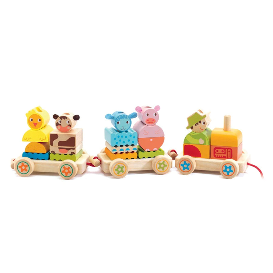Wooden Train - Farm Animals