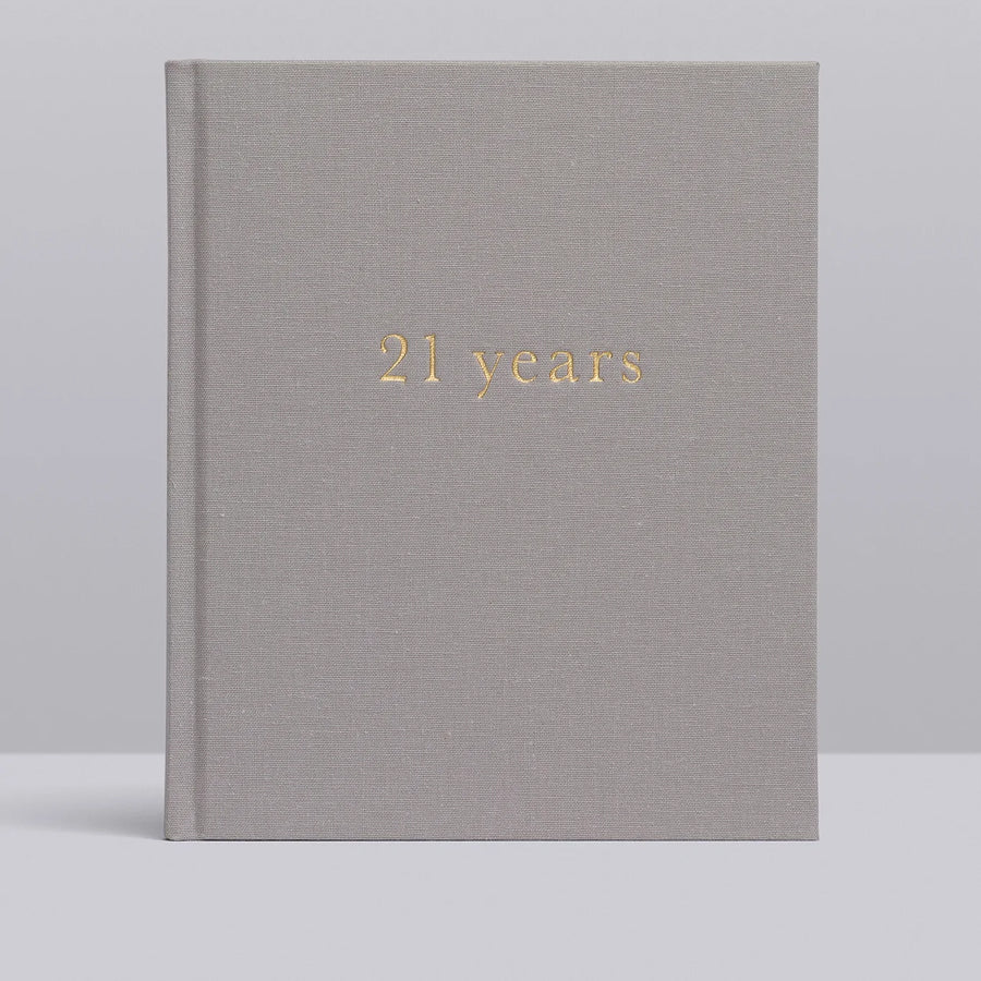 Write To Me - 21 Years of You Journal - Light Grey
